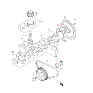 Metales Axiales Cigueñal Motor M13 Estandar