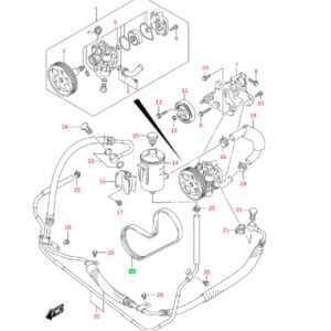 Correa Direccion Hidraulica Motor M13 Sin Aire