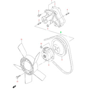 Correa Alternador Motor G13 Mitsuba