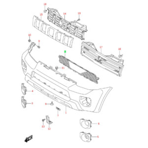 Mascara O Rejilla Parachoque Delantero