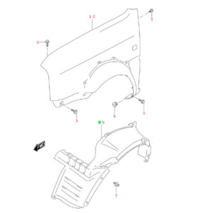 Guardafango Delantero Derecho
