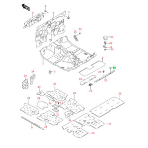 Clip Carroceria Interior Moldura Portalon